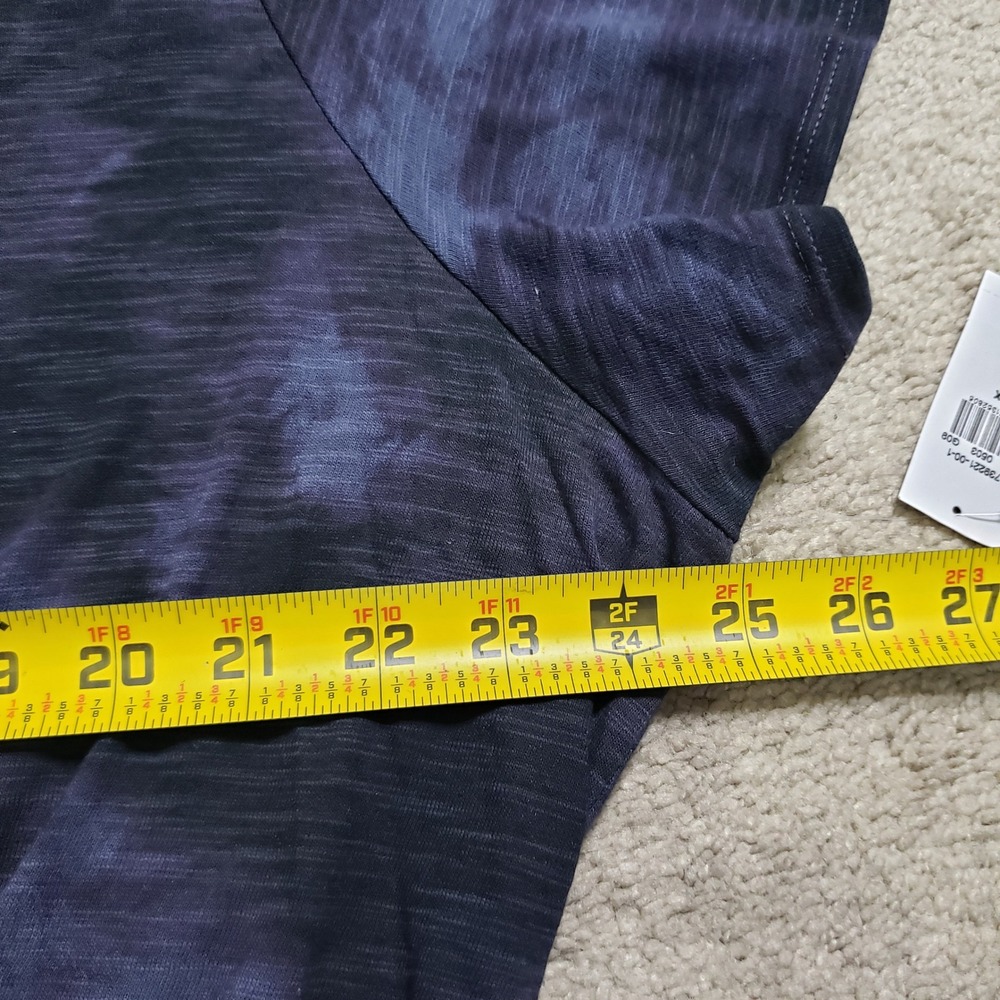 Old Navy Womens 2X Blue Tie Dye Short Sleeve Waist Mini T-Shirt Dress NEW Vamp - Picture 7 of 12